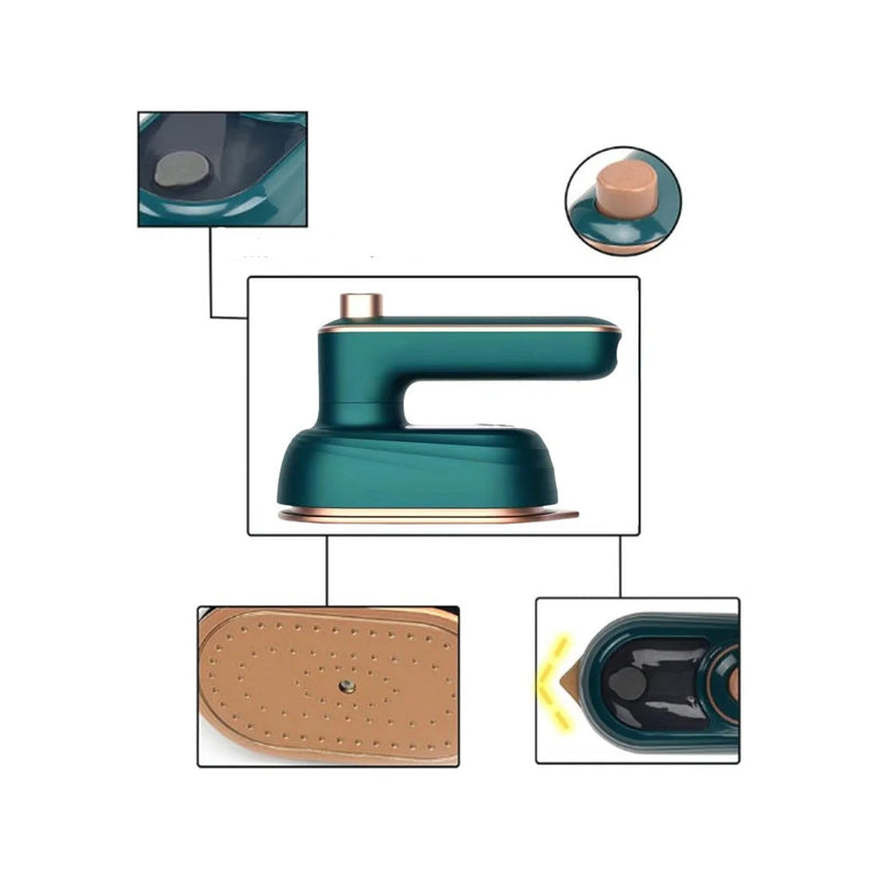 Mini Ferro de Passar Roupas a Vapor Portátil - Bivolt