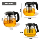Chaleira de Vidro com Infusor Removível