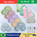 Kit de Alimentação em Silicone para Bebês