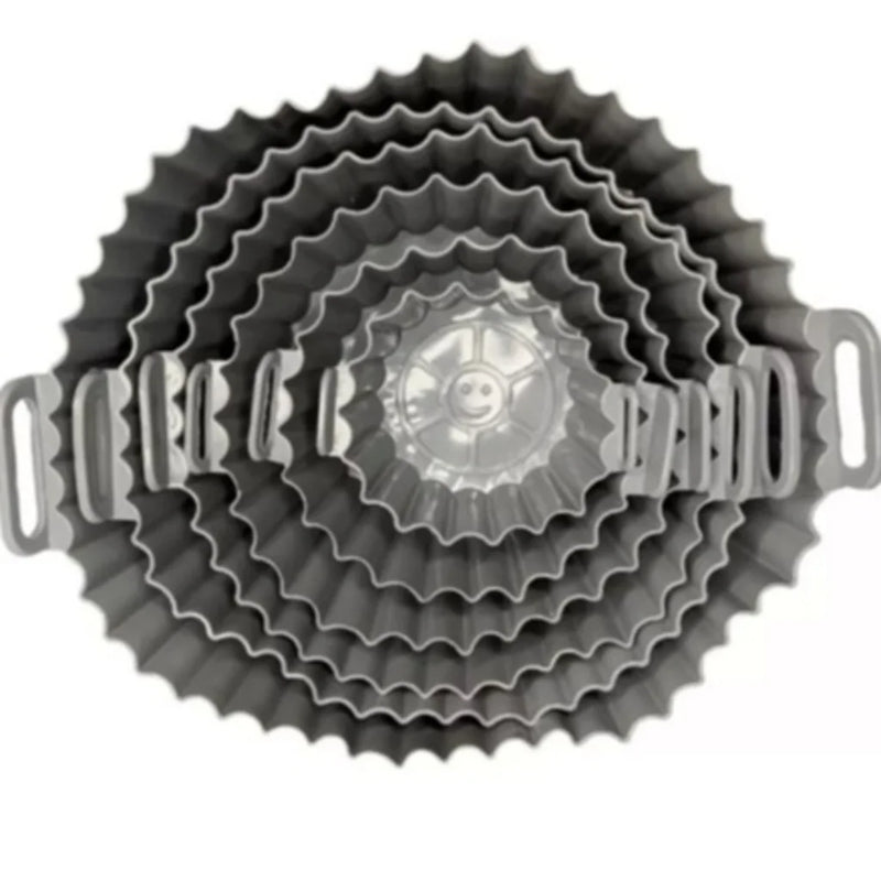 Kit com 6 Formas de Silicone para Air Fryer