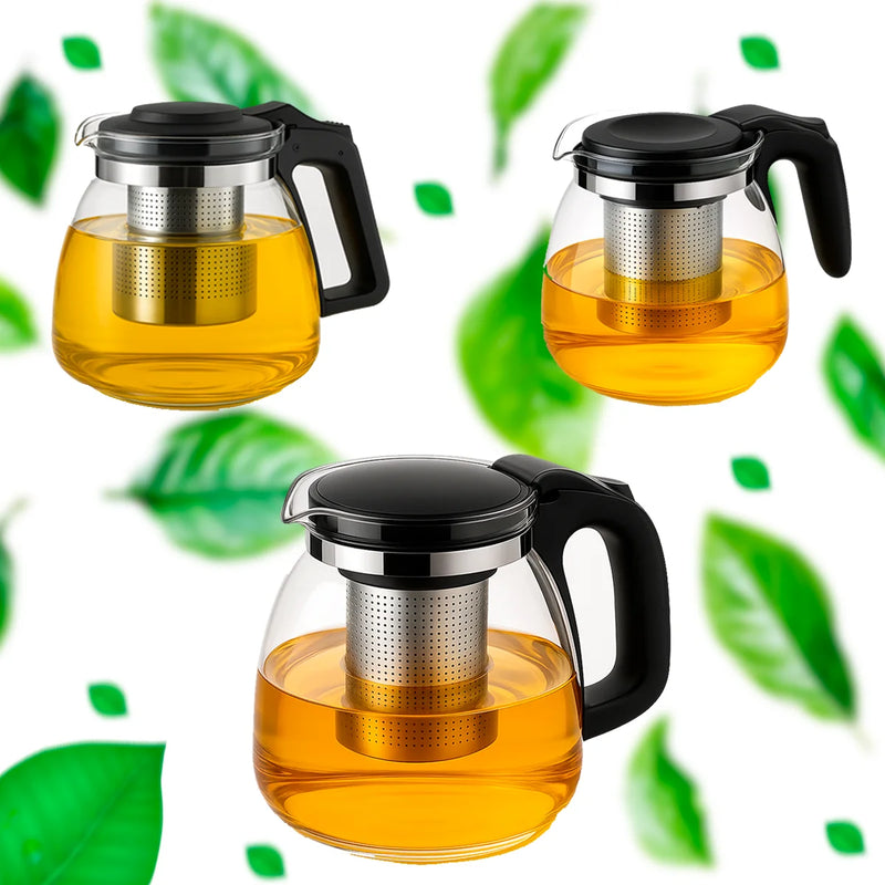 Chaleira de Vidro com Infusor Removível