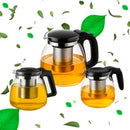 Chaleira de Vidro com Infusor Removível