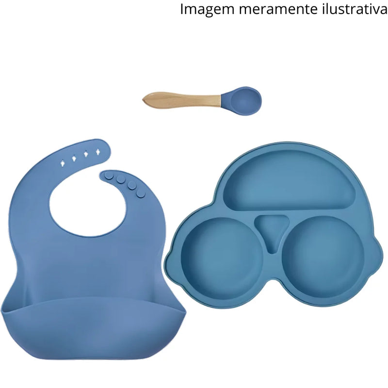 Kit de Alimentação em Silicone para Bebês