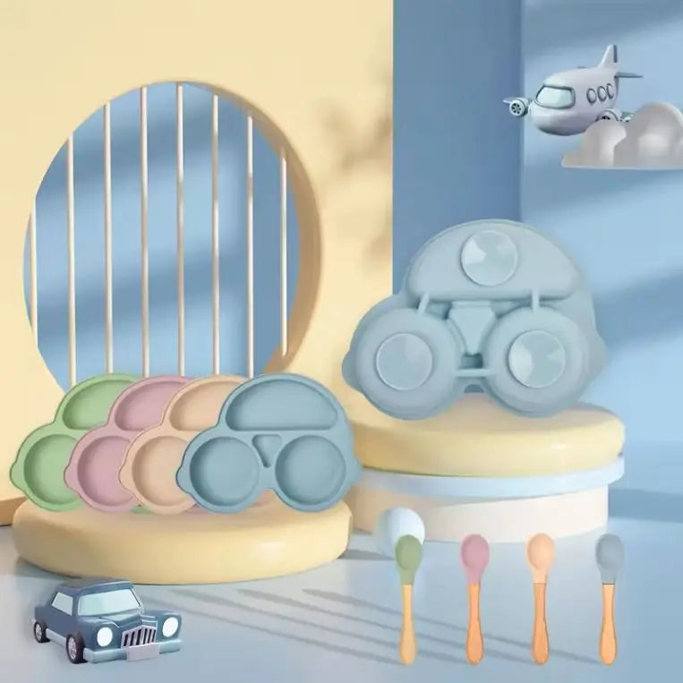 Kit de Alimentação em Silicone para Bebês