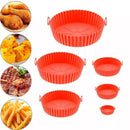 Kit com 6 Formas de Silicone para Air Fryer