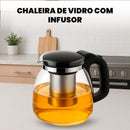 Chaleira de Vidro com Infusor Removível