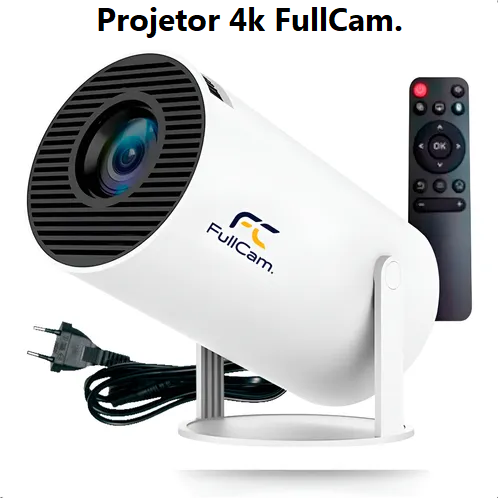 Projetor Inteligente FullCam – 4K HD 150 Polegadas