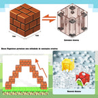 Kit 100 Peças Blocos Magnéticos Educativos – STEM Montessori para Crianças
