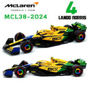 F1 Miniatura McLaren MCL38 Senna GP de Mônaco 2024 - 1:43