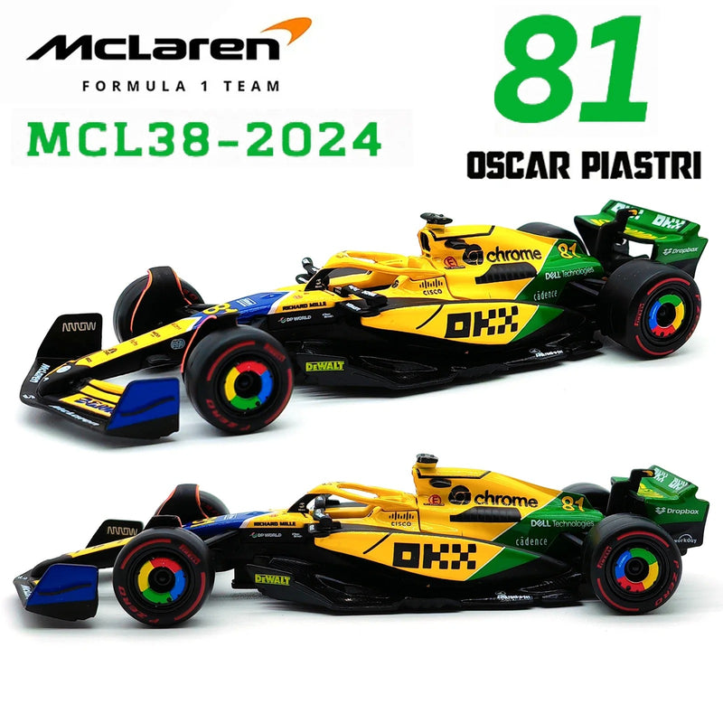 F1 Miniatura McLaren MCL38 Senna GP de Mônaco 2024 - 1:43
