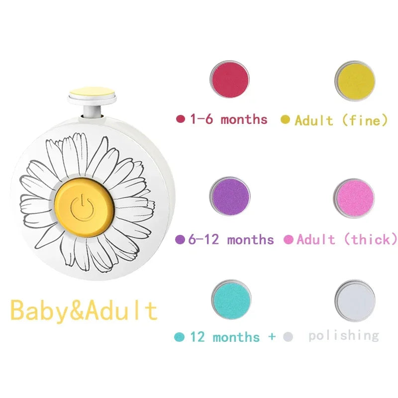 Aparador Elétrico de Unhas para Bebês – Seguro, Suave e Prático