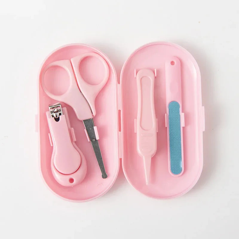 Kit com 4 Peças para Cuidados com as Unhas do Bebê – Seguro e Prático