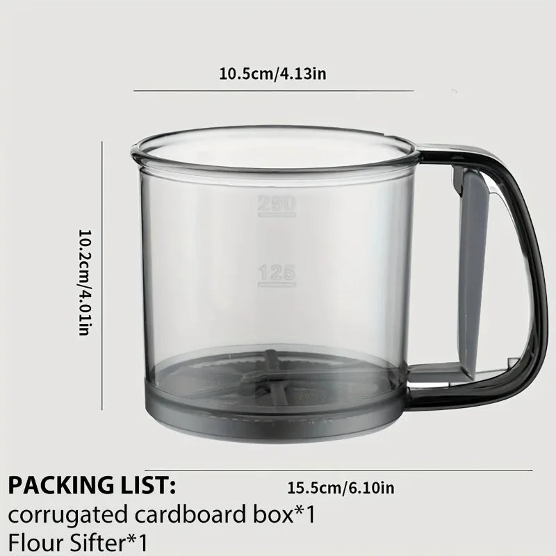 Peneira de Farinha Manual Semiautomática –  Ideal para Tapioca, Açúcar e Confeitaria.