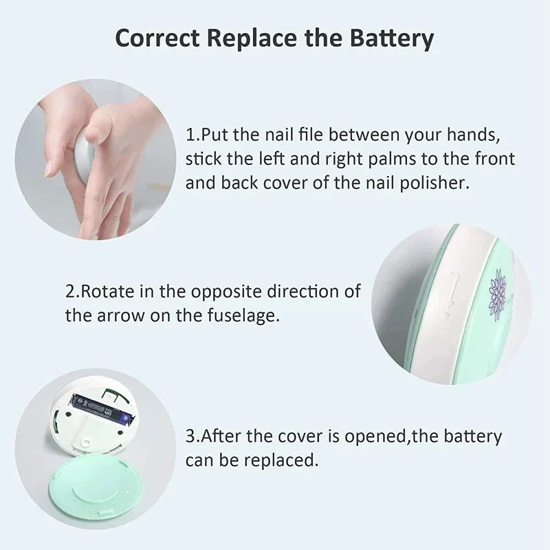 Aparador Elétrico de Unhas para Bebês – Seguro, Suave e Prático