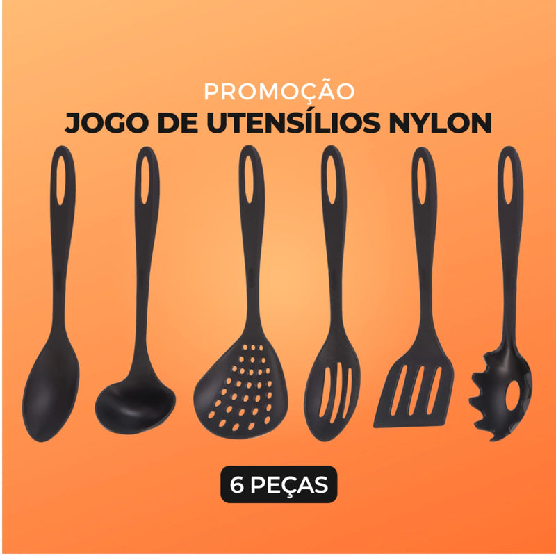 Jogo de Utensílios de Nylon 6 Peças