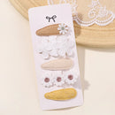 Kit com 5 Presilhas Infantis – Acessórios de Cabelo Florais para Meninas