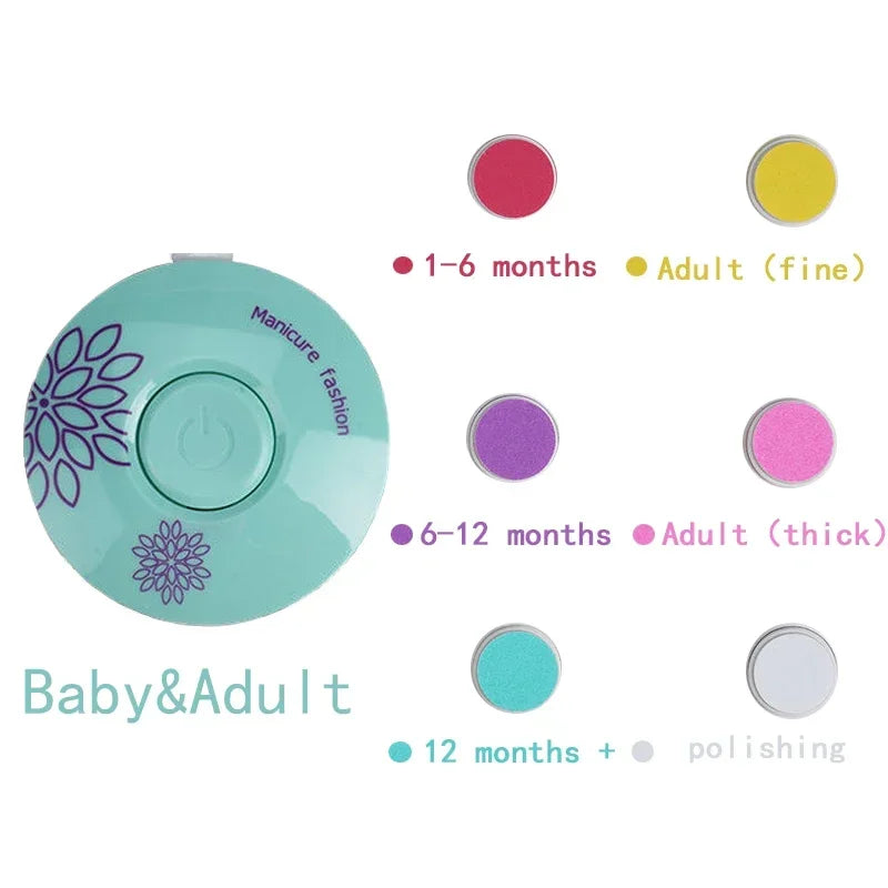 Aparador Elétrico de Unhas para Bebês – Seguro, Suave e Prático