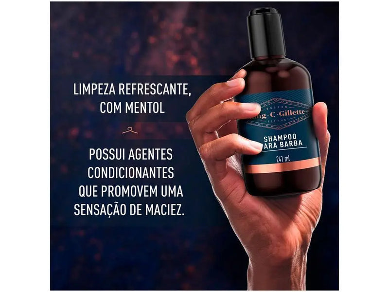 Shampoo para Barba King C. Gillette 241ml