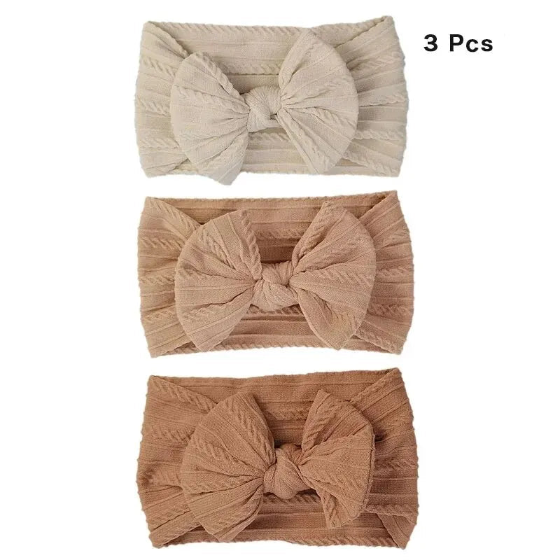 Kit com 3 Faixas de Cabelo para Bebê – Estilo e Conforto