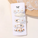 Kit com 5 Presilhas Infantis – Acessórios de Cabelo Florais para Meninas