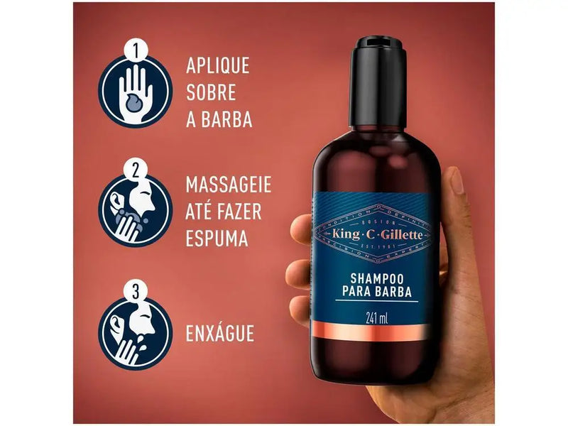 Shampoo para Barba King C. Gillette 241ml