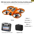Drone S156 - Câmera Dupla 8K e Controle com Tela de 4,5