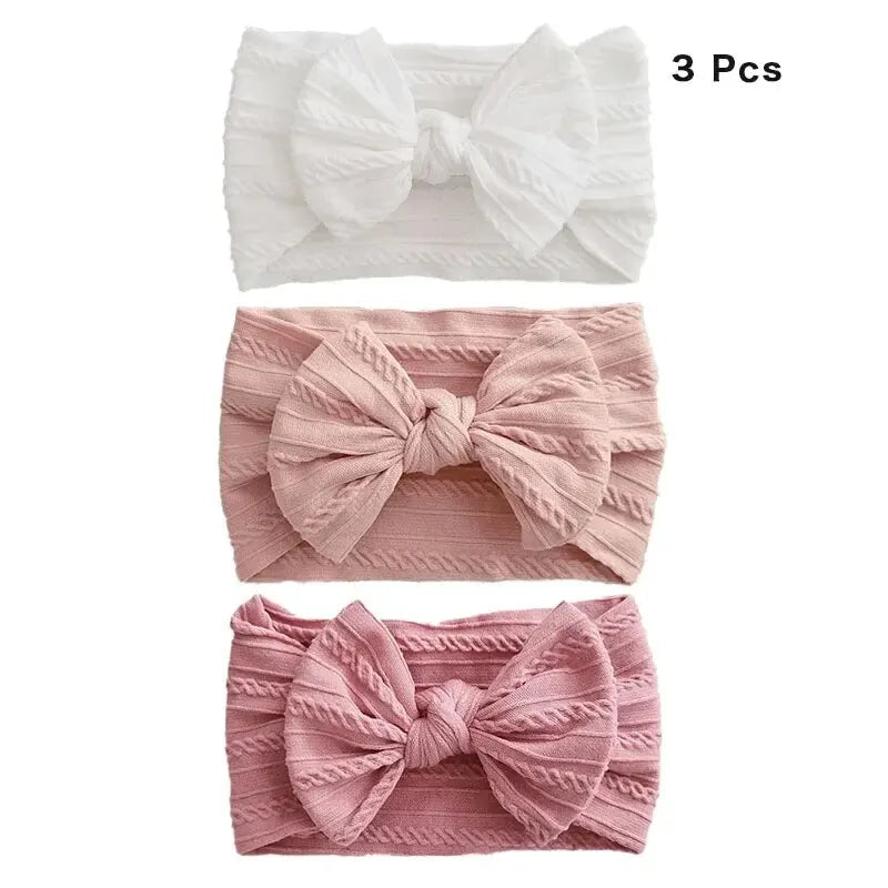 Kit com 3 Faixas de Cabelo para Bebê – Estilo e Conforto