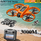 Drone S156 - Câmera Dupla 8K e Controle com Tela de 4,5