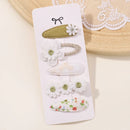 Kit com 5 Presilhas Infantis – Acessórios de Cabelo Florais para Meninas