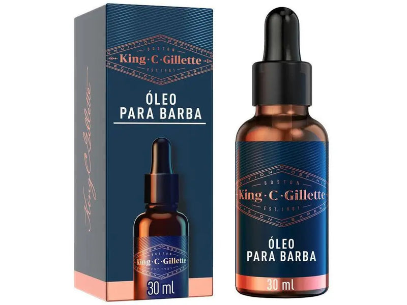Óleo para Barba King C. Gillette 30ml